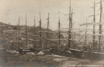 Miramar desde el Muelle de Poniente en 1900