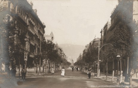 Rambla de Cataluña en 1906
